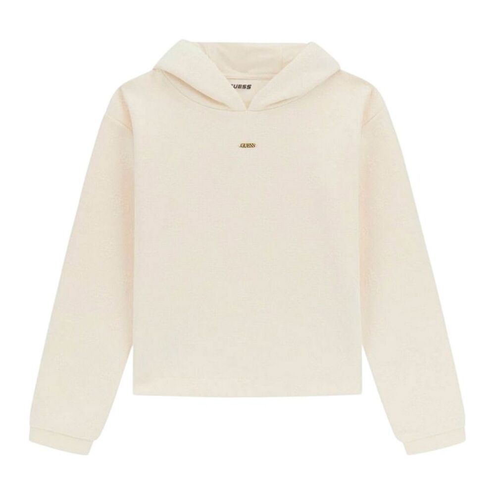 Guess Childrens/Kids Logo Hoodie / White